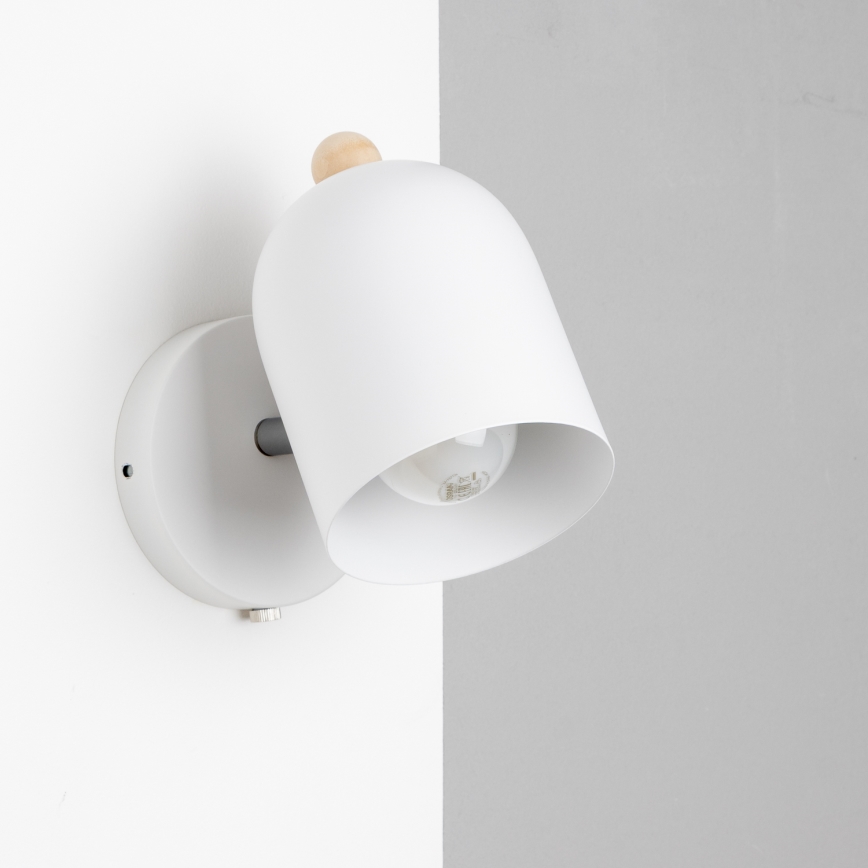 Brilagi - Väggspotlight GALLION 1xE27/15W/230V vit