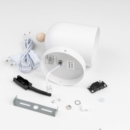 Brilagi - Väggspotlight GALLION 1xE27/15W/230V vit