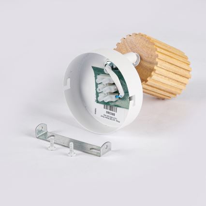 Brilagi - Väggspotlight MODERN WOOD 1xGU10/8W/230V trä/vit
