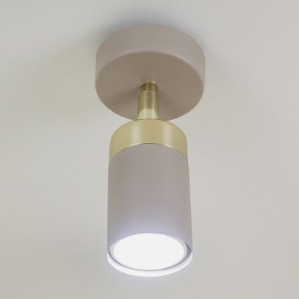 Brilagi - Väggspotlight POKER 1xGU10/25W/230V beige/guld