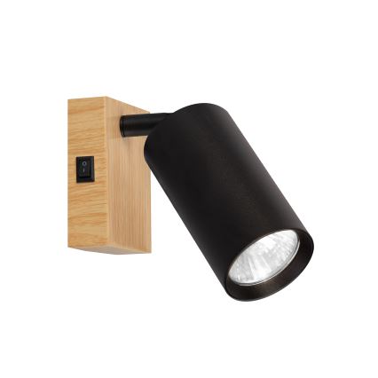 Brilagi - Väggspotlight SELE 1xGU10/30W/230V svart/ekdekor