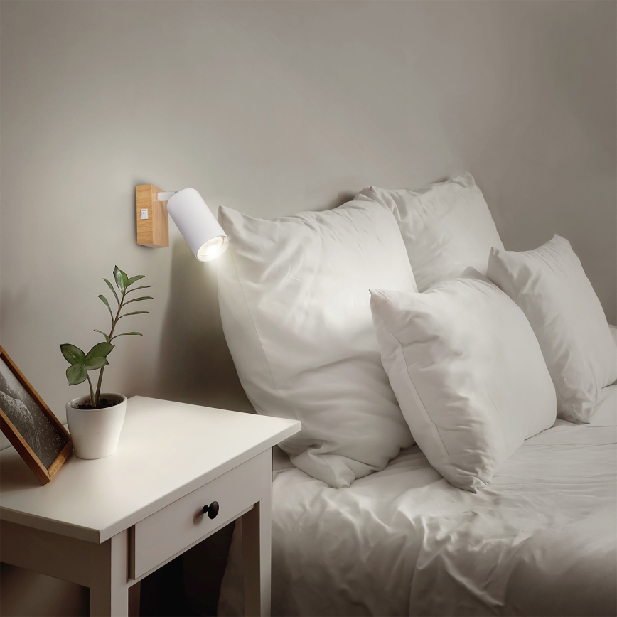 Brilagi - Väggspotlight SELE 1xGU10/30W/230V vit/ekdekor
