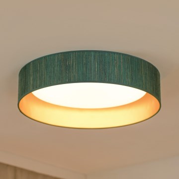 Brilagi - VEGAS SHINE dimbar LED-taklampa 24W/230V Ø 45 cm 3000/4000/6500 K halmgrön/guld + fjärrkontroll