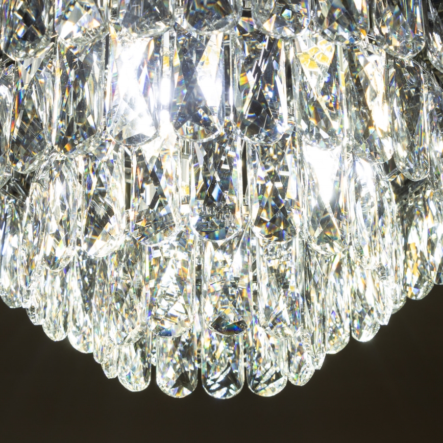 Brilagi - LED kristalltaklampa VELURE 5xE14/40W/230V Ø 46 cm svart