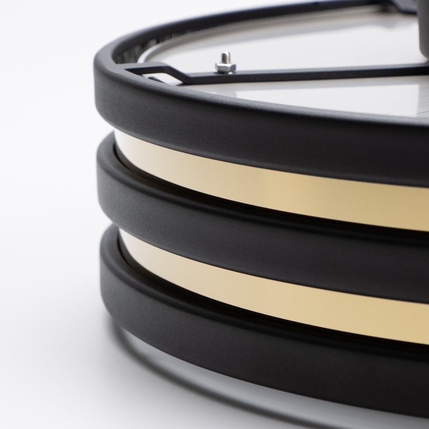 Brilagi - LED kristalltaklampa VELURE 5xE14/40W/230V Ø 46 cm svart