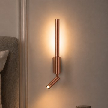 BRILAGI - VIXON LED väggspotlight LED/3W/230V + LED/5W, brons, CRI 90