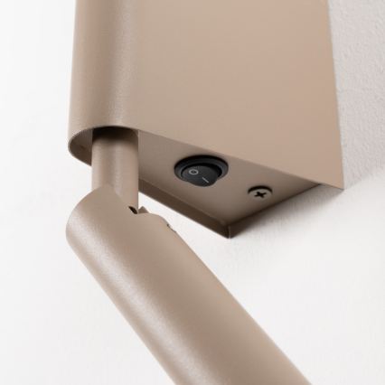 BRILAGI - VIXON väggmonterad LED-spot, LED/3W/230V + LED/5W, beige, CRI 90