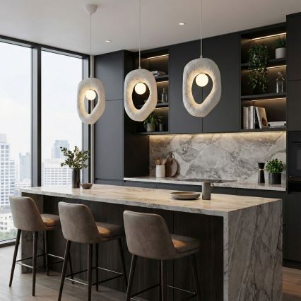 Brilagi - WABI SABI pendel på kabel 1xG9/8W/230V vit