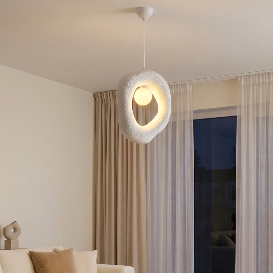 Brilagi - WABI SABI pendel på kabel 1xG9/8W/230V vit