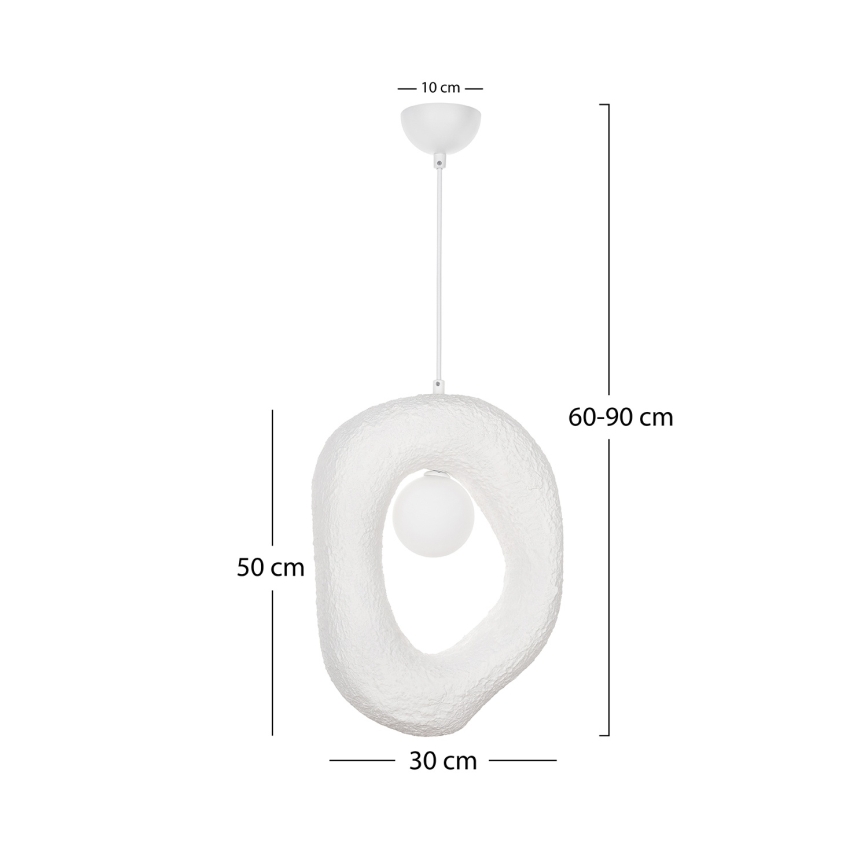 Brilagi - WABI SABI pendel på kabel 1xG9/8W/230V vit