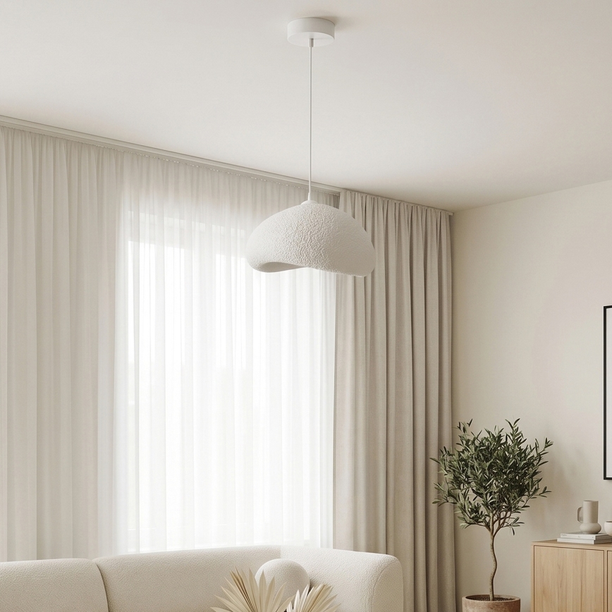 Brilagi - WABI SABI pendellampa med kabel 1xE27/40W/230V Ø 35 cm vit