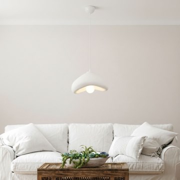 Brilagi - WABI SABI pendellampa på sladd, 1xE27/40W/230V, Ø 30 cm, vit