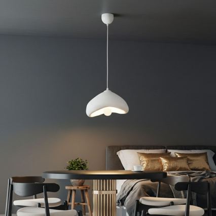 Brilagi - WABI SABI pendellampa på sladd, 1xE27/40W/230V, Ø 30 cm, vit