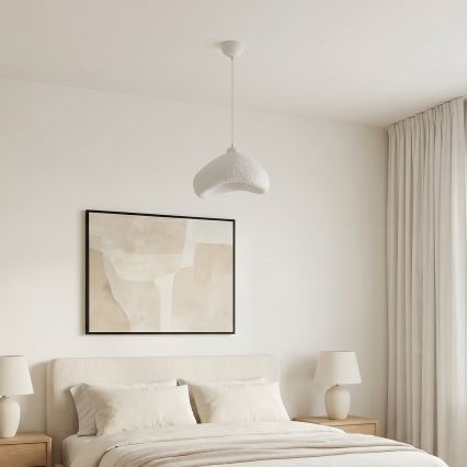 Brilagi - WABI SABI pendellampa på sladd, 1xE27/40W/230V, Ø 30 cm, vit