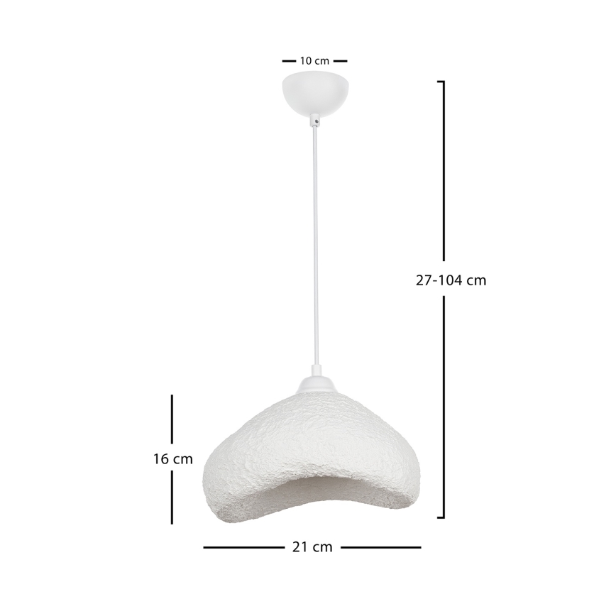 Brilagi - WABI SABI pendellampa på sladd, 1xE27/40W/230V, Ø 30 cm, vit