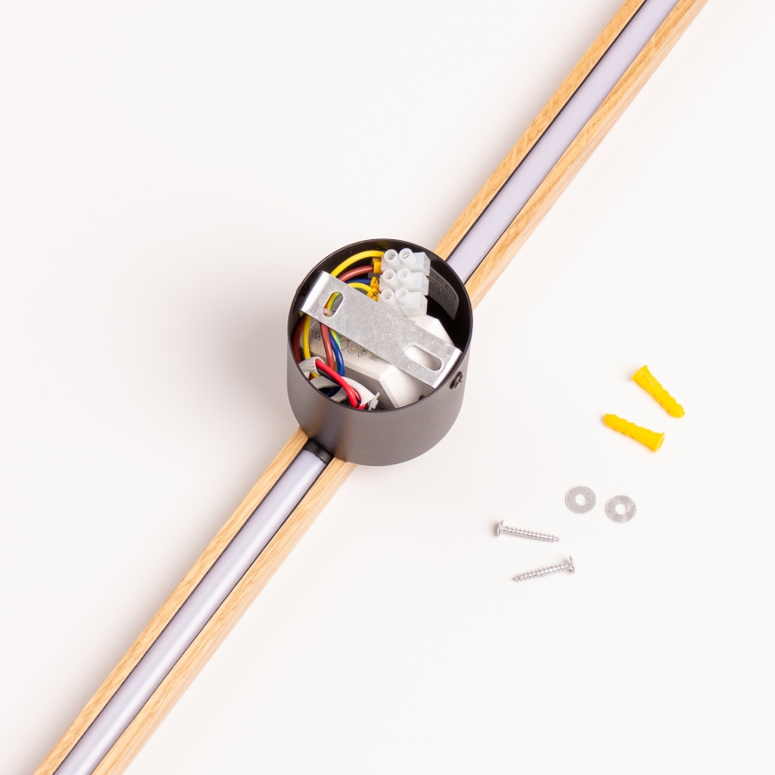 Brilagi - LED Vägglampa WOODY LINE LED/12W/230V 120 cm ek