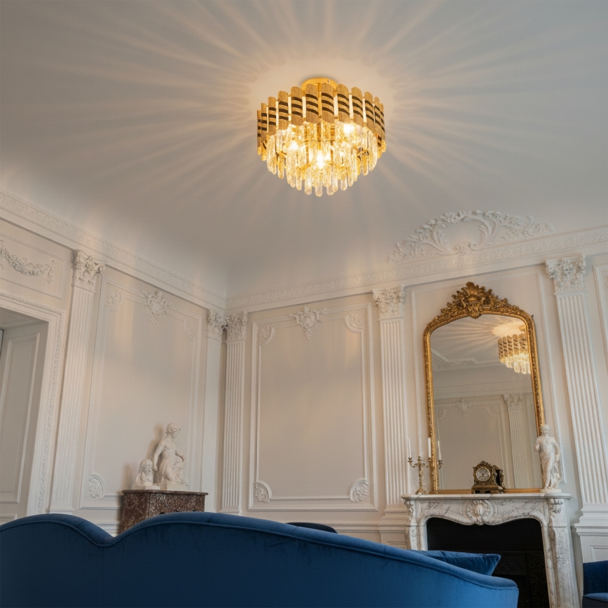 Brilagi - Ytmonterad kristallkrona CRISTAL 5xE14/40W/230V diam. 38 cm