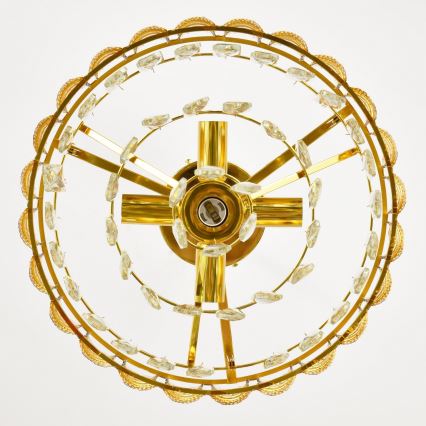 Brilagi - Ytmonterad kristallkrona CRISTAL 5xE14/40W/230V diam. 38 cm