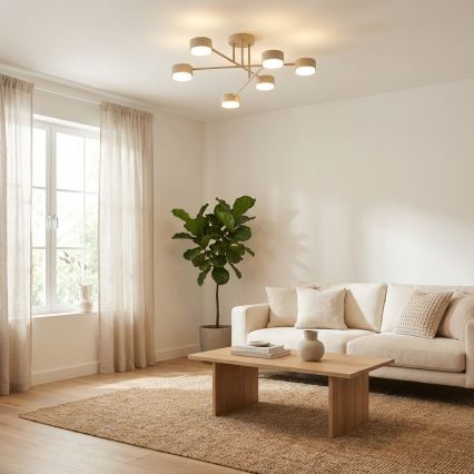 Brilagi - Ytmonterad ljuskrona 6xGX53/12W/230V svart