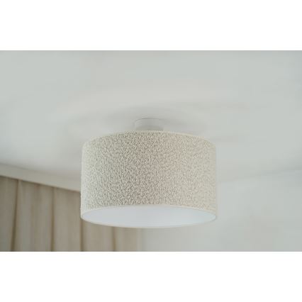 Brilagi - Ytmonterad ljuskrona BOUCLE ROLLER 1xE27/15W/230V diameter 45 cm grädde