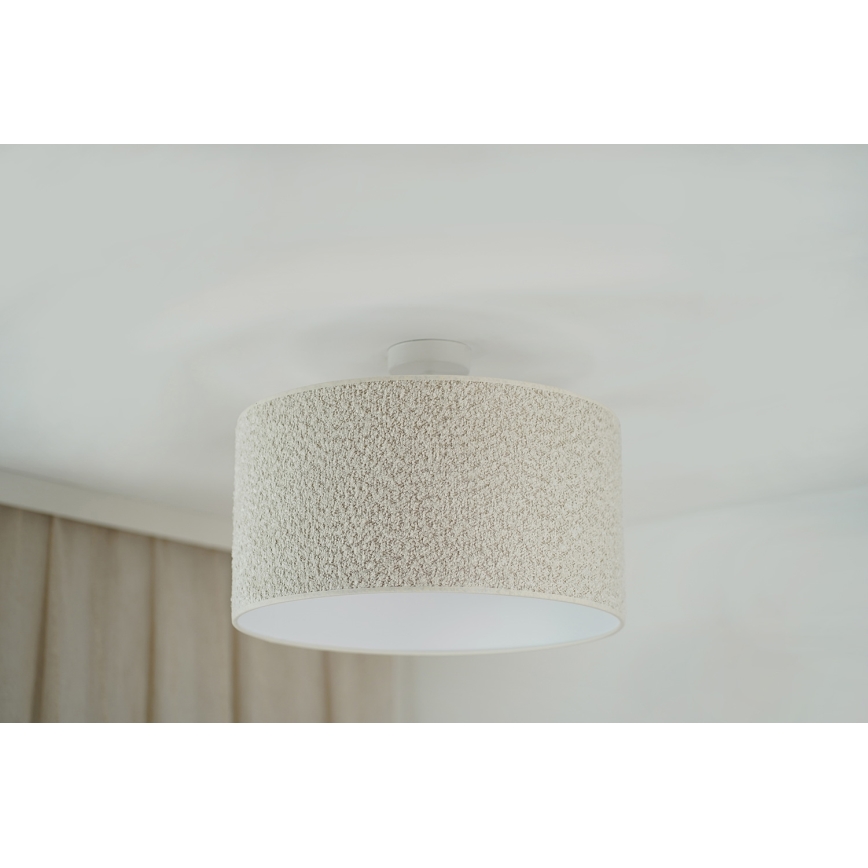 Brilagi - Ytmonterad ljuskrona BOUCLE ROLLER 1xE27/15W/230V diameter 45 cm grädde