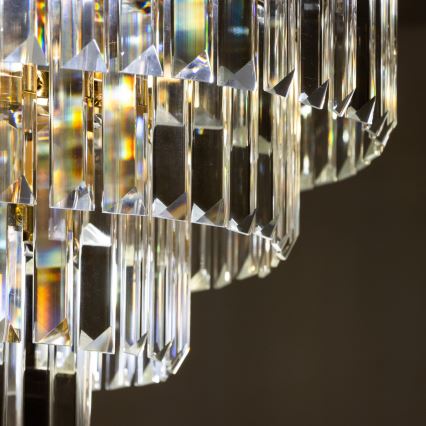 Brilagi - Ytmonterad ljuskrona CRYSTAL 5xE14/40W/230V guld