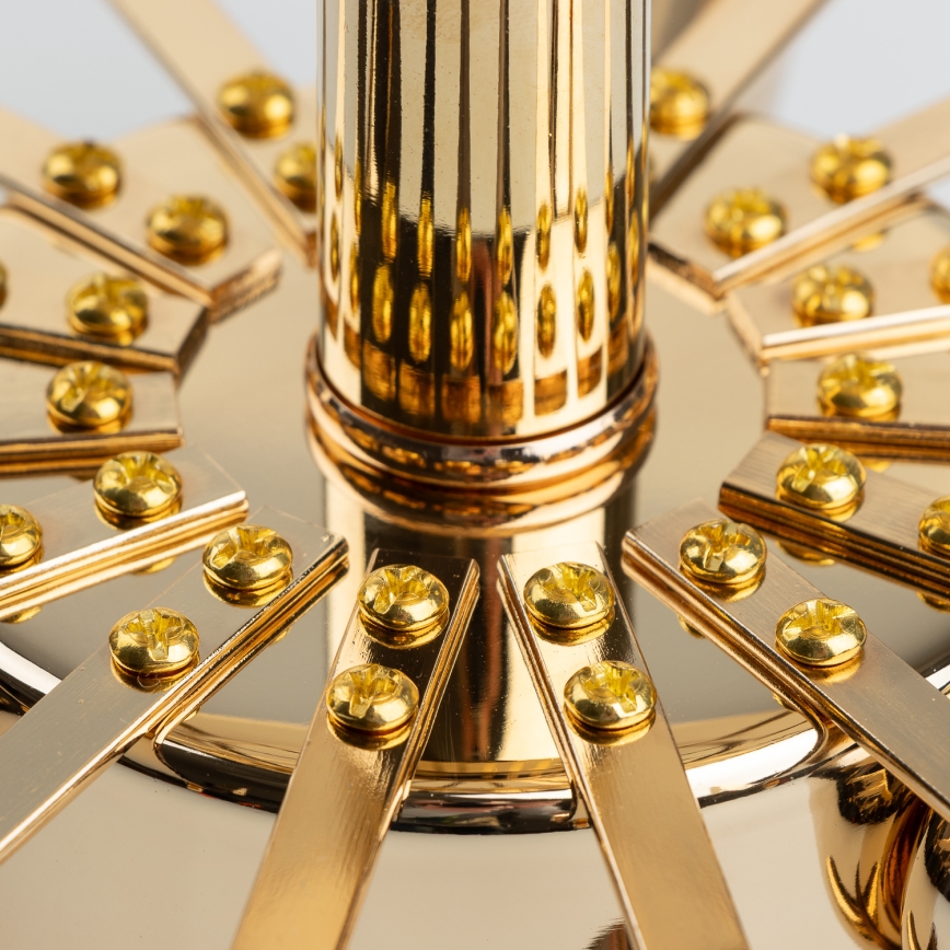 Brilagi - Ytmonterad ljuskrona CRYSTAL 6xE14/60W/230V guld