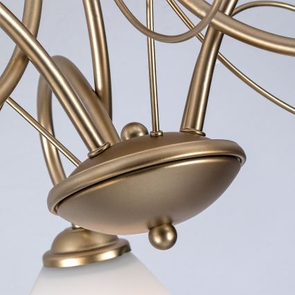 Brilagi - Ytmonterad ljuskrona FRED 3xE27/60W/230V Ø 59 cm guld