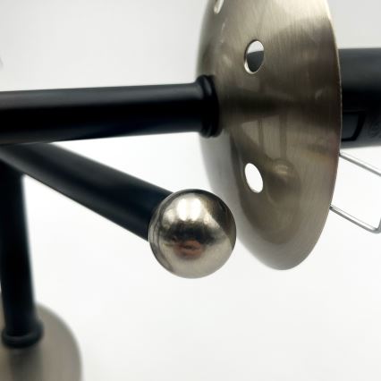 Brilagi - Ytmonterad ljuskrona MALIVA 3xE14/15W/230V mattkrom/rökfärgad