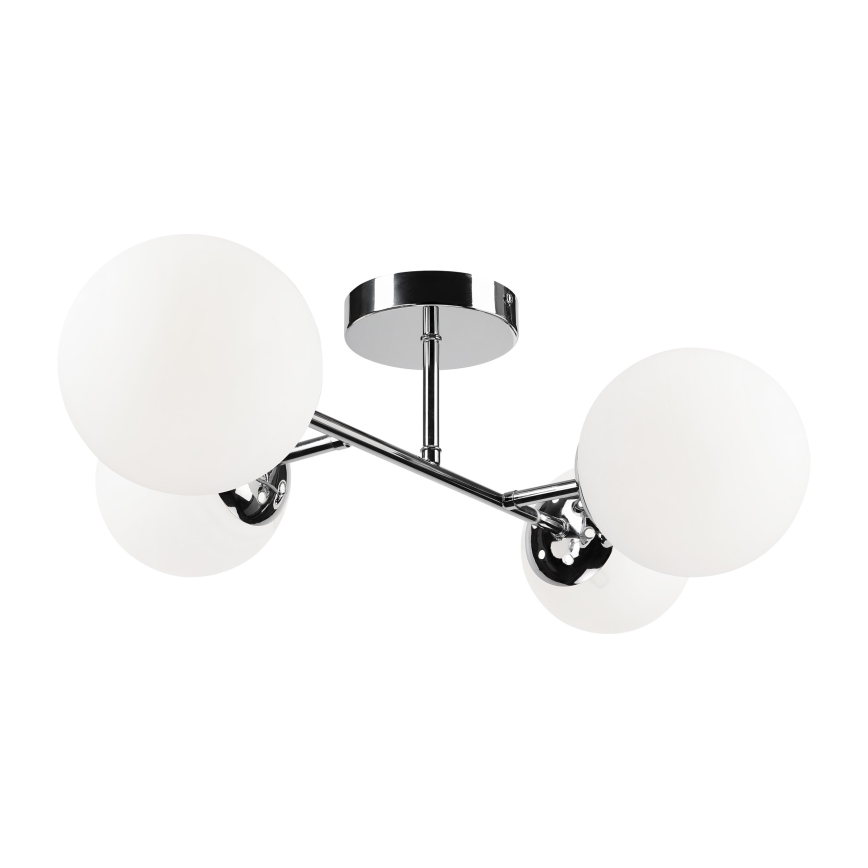 Brilagi - Ytmonterad ljuskrona MALONY 4xE14/20W/230V blank krom