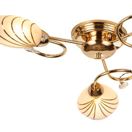 Brilagi - Ytmonterad ljuskrona MEGAPOLIS 3xE14/60W/230V guld