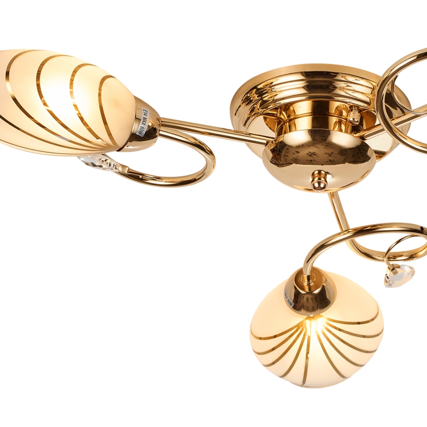 Brilagi - Ytmonterad ljuskrona MEGAPOLIS 3xE14/60W/230V guld