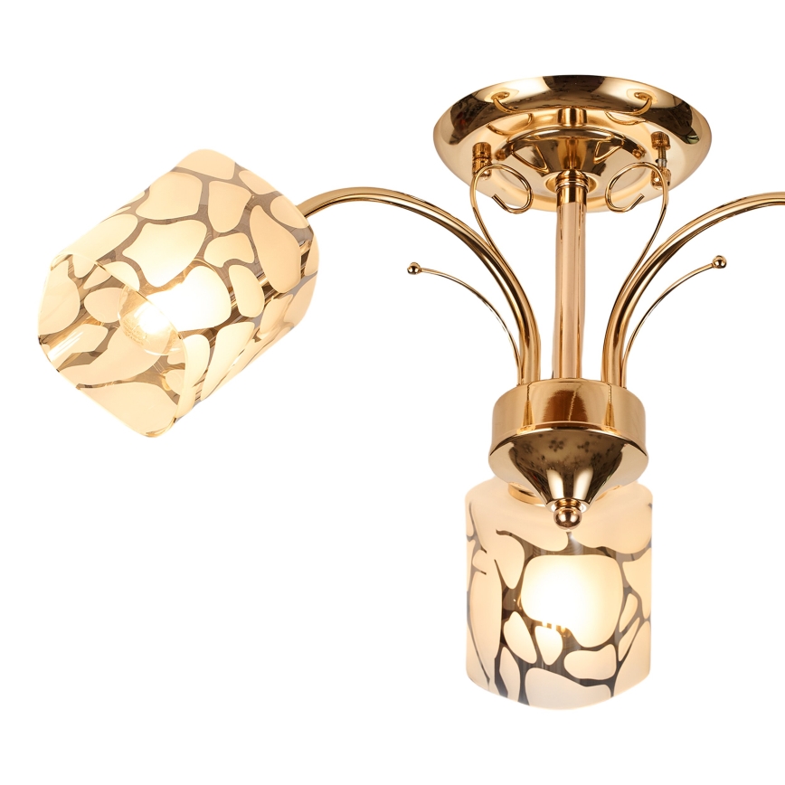 Brilagi - Ytmonterad ljuskrona MEGAPOLIS 3xE14/60W/230V guld