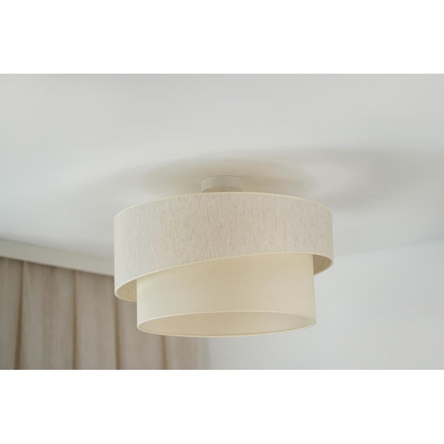 Brilagi - Ytmonterad ljuskrona SHINE 1xE27/15W/230V diameter 50 cm grädde