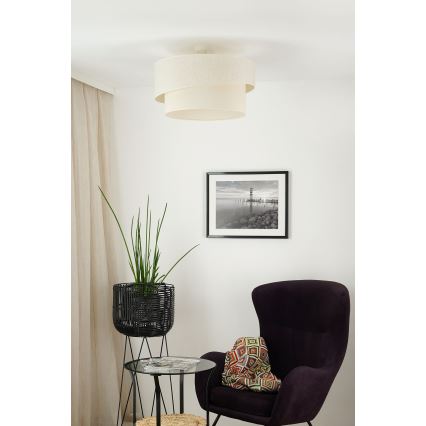 Brilagi - Ytmonterad ljuskrona SHINE 1xE27/15W/230V diameter 50 cm grädde