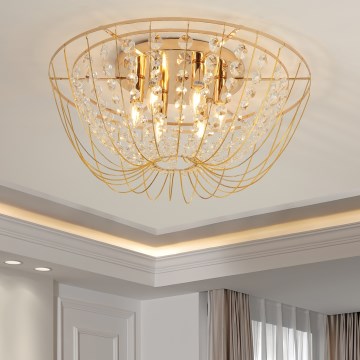 Brilagi - Ytmonterad ljuskrona VASTERAS 6xE14/40W/230V Ø 60 cm