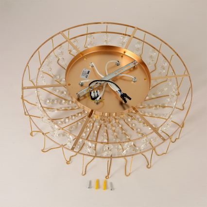 Brilagi - Ytmonterad ljuskrona VASTERAS 6xE14/40W/230V Ø 60 cm