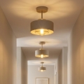 Brilagi - Ytmonterad taklampa 1xE27/60W/230V beige/guld