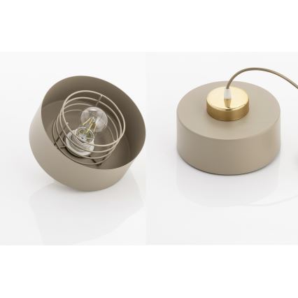 Brilagi - Ytmonterad taklampa 1xE27/60W/230V beige/guld