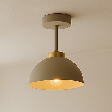 Brilagi - Ytmonterad taklampa 1xE27/60W/230V beige/guld