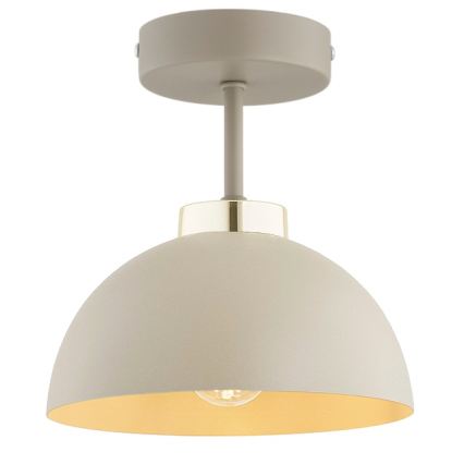 Brilagi - Ytmonterad taklampa 1xE27/60W/230V beige/guld