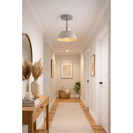 Brilagi - Ytmonterad taklampa 1xE27/60W/230V beige/guld