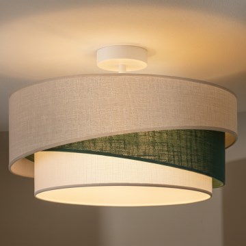 Brilagi - Ytmonterad taklampa ARROW 1xE27/60W/230V Ø45 cm beige/grön/vit