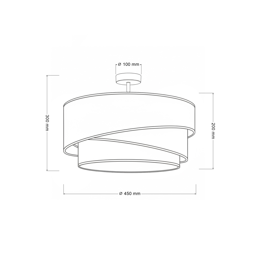 Brilagi - Ytmonterad taklampa ARROW 1xE27/60W/230V Ø45 cm beige/grön/vit