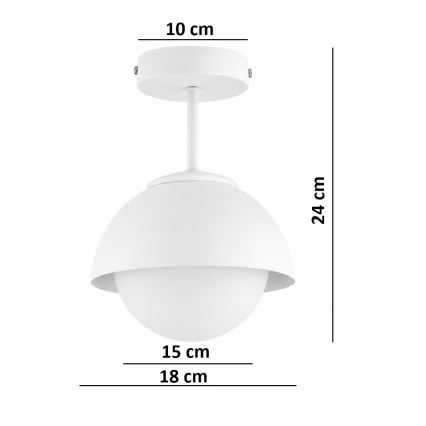 BRILAGI - Ytmonterad taklampa COSMO 1xE27/60W/230V vit