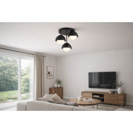 BRILAGI - Ytmonterad taklampa COSMO 3xE27/60W/230V svart