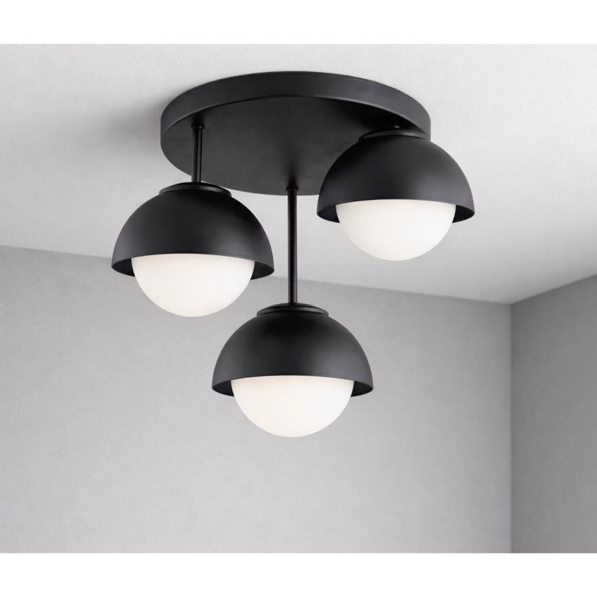 BRILAGI - Ytmonterad taklampa COSMO 3xE27/60W/230V svart