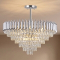 BRILAGI - Ytmonterad taklampa ECLIPSE 12xE14/10W/230V Ø 78 cm, silver