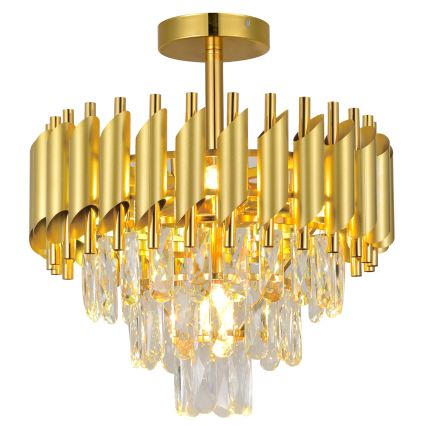 Brilagi - Ytmonterad taklampa ECLIPSE 5xE14/10W/230V Ø 38 cm guld