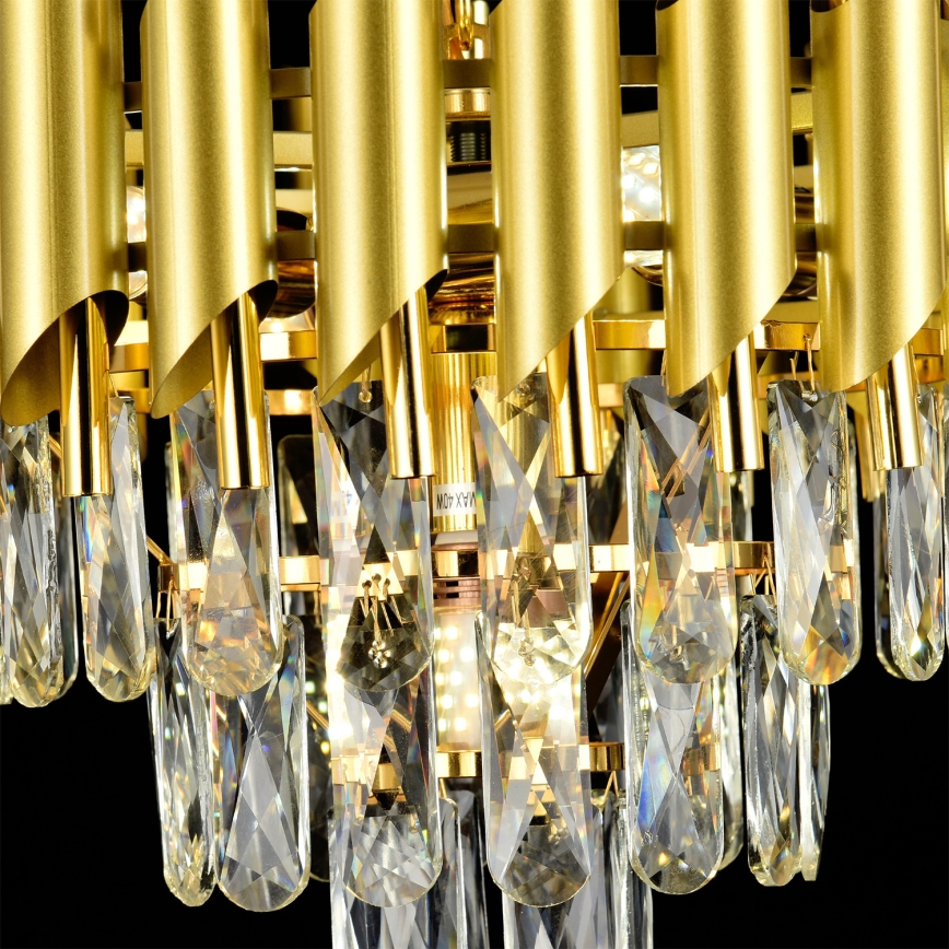 Brilagi - Ytmonterad taklampa ECLIPSE 5xE14/10W/230V Ø 38 cm guld